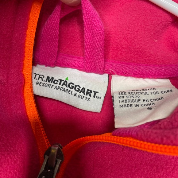 UP North Michigan Women's Pink Embroidered Full Zip Fleece Jacket Size Small - Picture 5 of 6